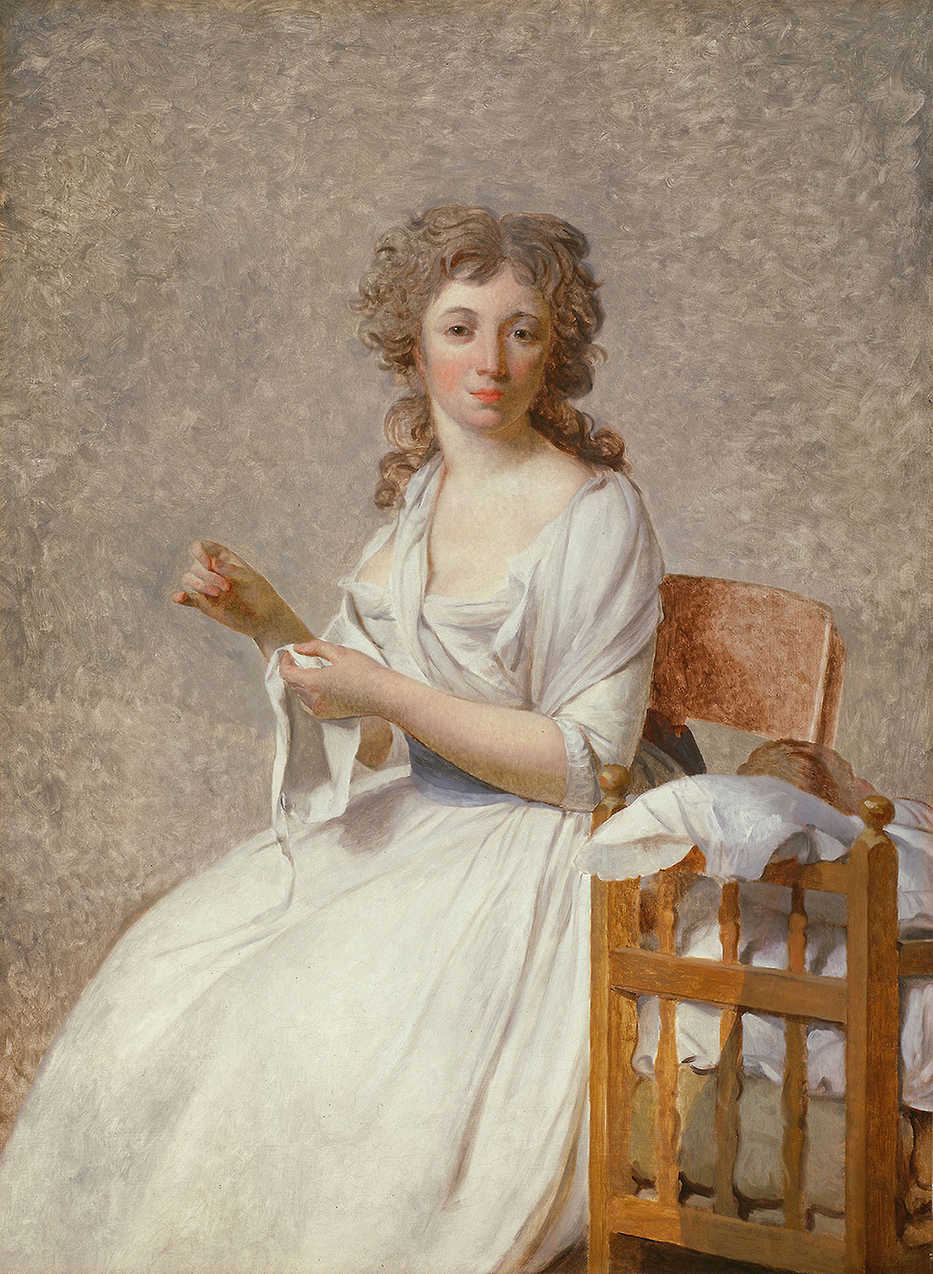 Madame de Pastoret and her Son in Detail Jacques Louis David